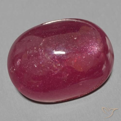 Rubi Vermelho escuro Natural 13.94ct, oval, Translúcido