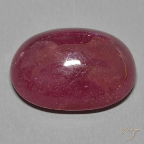 Rubi Vermelho escuro Natural 13.94ct, oval, Translúcido