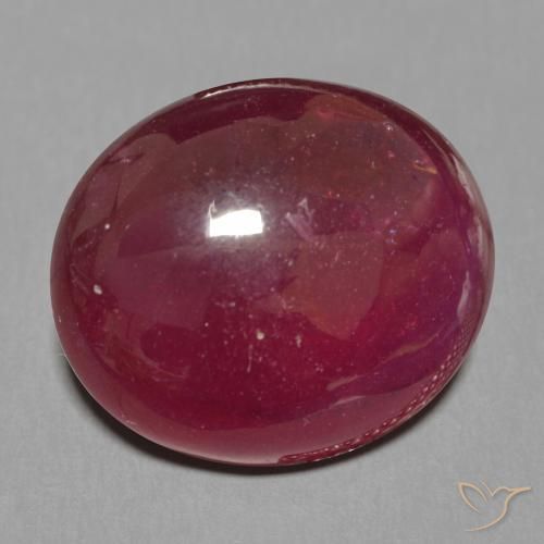 Rubi Vermelho escuro Natural 15.91ct, oval, Translúcido