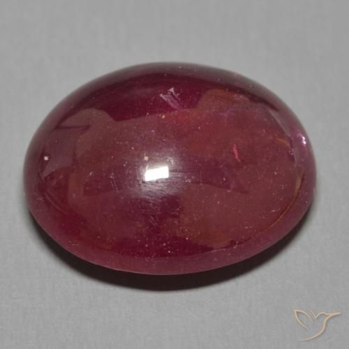 Rubi Vermelho escuro Natural 15.91ct, oval, Translúcido