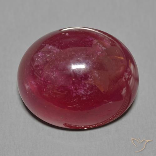 Rubi Vermelho escuro Natural 27.79ct, oval, Translúcido