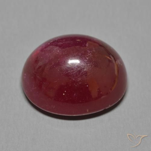 Rubi Vermelho escuro Natural 27.79ct, oval, Translúcido