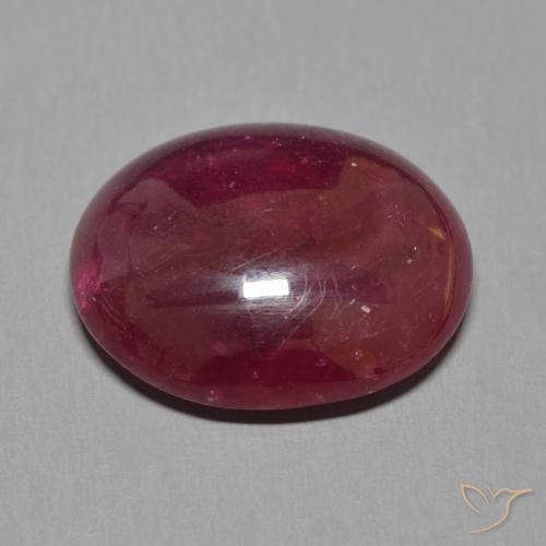 Rubi Vermelho escuro Natural 19.04ct, oval, Translúcido