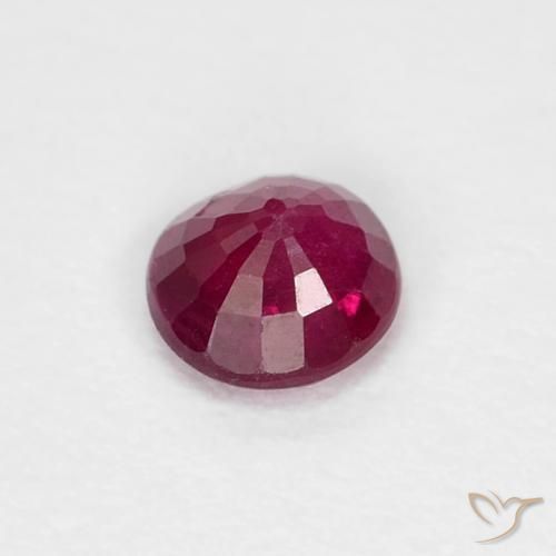 Rubi Vinho Tinto Profundo Natural 0.31ct, Redondo, SI