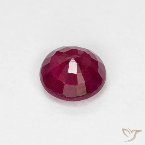 Rubi Vermelho escuro Natural 0.30ct, Redondo, VS-SI