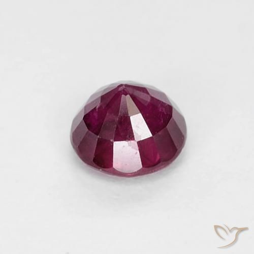 Rubi Vinho Tinto Profundo Natural 0.36ct, Redondo, VS-SI
