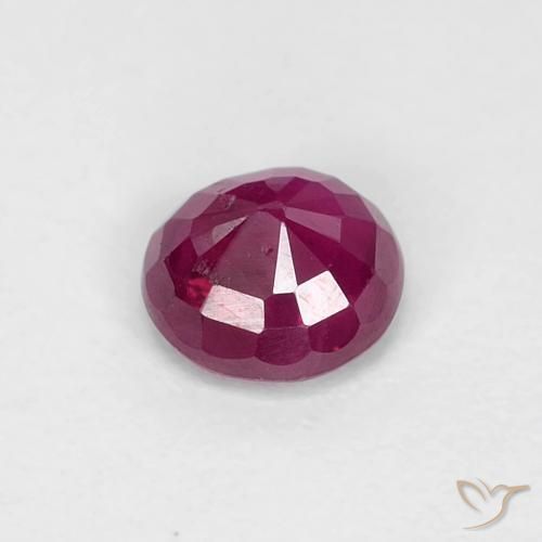 Rubi Vinho Tinto Profundo Natural 0.36ct, Redondo, VS-SI