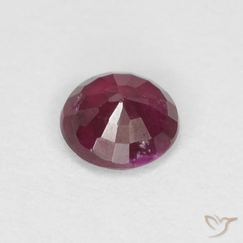 Rubi Vermelho escuro Natural 0.29ct, Redondo, SI