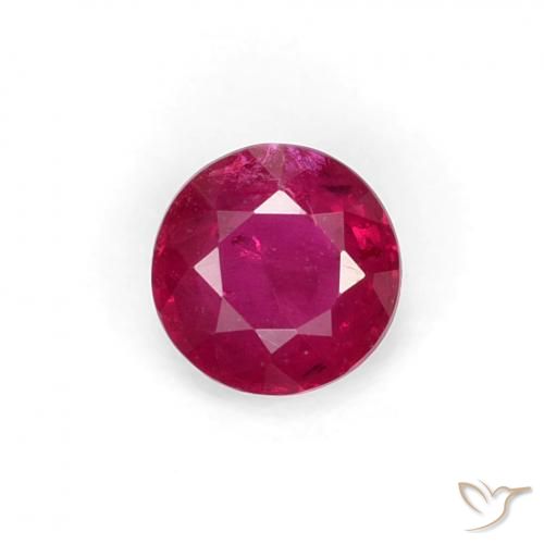 0.31ct Natural Vinho Tinto Profundo Rubi, Redondo, VS-SI
