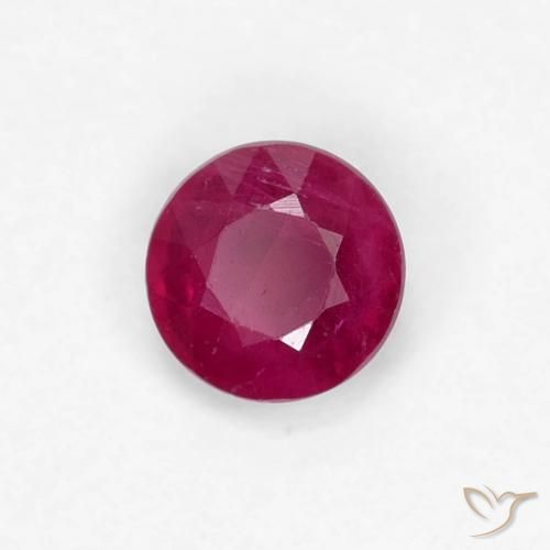Rubi Vinho Tinto Profundo Natural 0.34ct, Redondo, VS-SI
