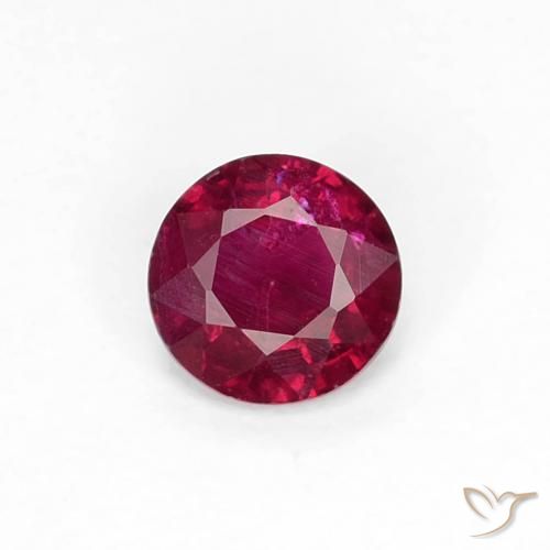 0.29ct Natural Vinho Tinto Profundo Rubi, Redondo, VS-SI