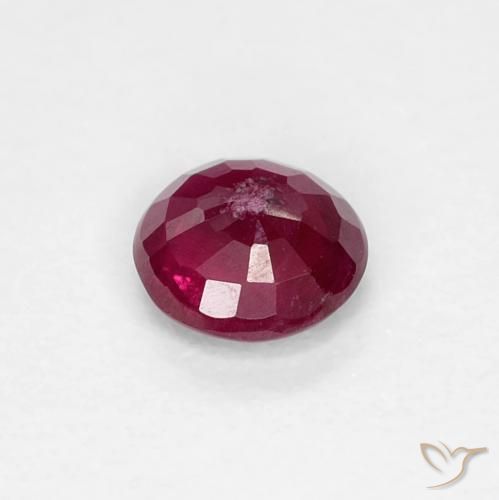 Rubi Vermelho escuro Natural 0.30ct, Redondo, VS-SI