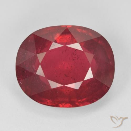 14.98ct Natural vermelho médio Rubi, oval, VS