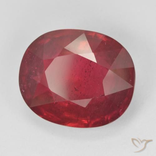 Rubi vermelho médio Natural 14.98ct, oval, VS