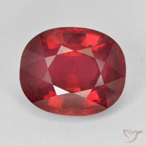 12.68ct Natural vermelho intenso Rubi, oval, VS