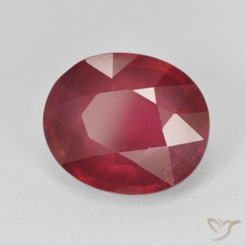 Rubi Sangue vermelho Natural 9.16ct, oval, VS