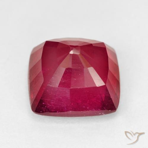 Rubi Vermelho Natural 7.35ct, Almofada, VS