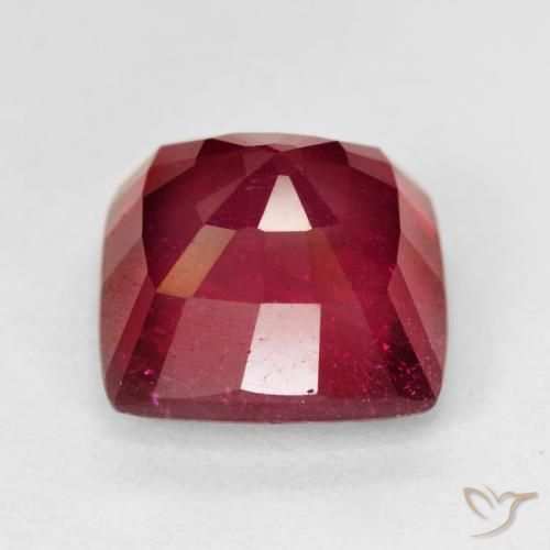 Rubi Vermelho escuro Natural 7.67ct, Almofada, VS