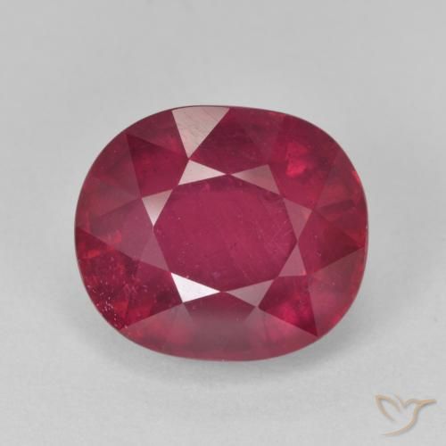 9.10ct Natural vermelho médio Rubi, oval, VS