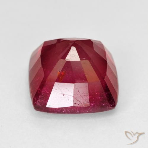 Rubi Vermelho escuro Natural 7.12ct, Almofada, VS