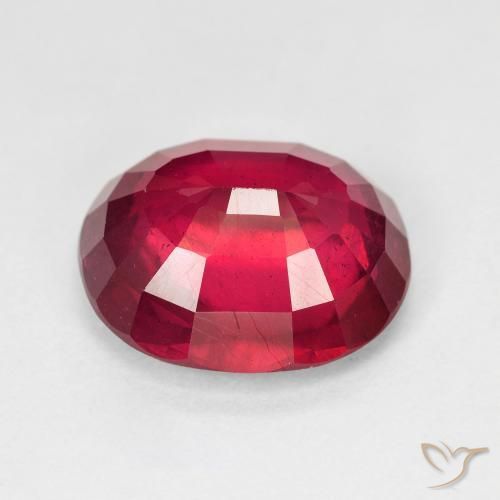 Rubi vermelho médio Natural 8.60ct, oval, VS