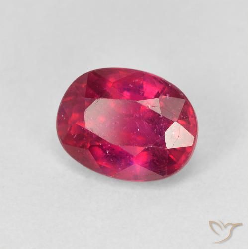 Rubi Luz vermelha Natural 2.13ct, oval, VS