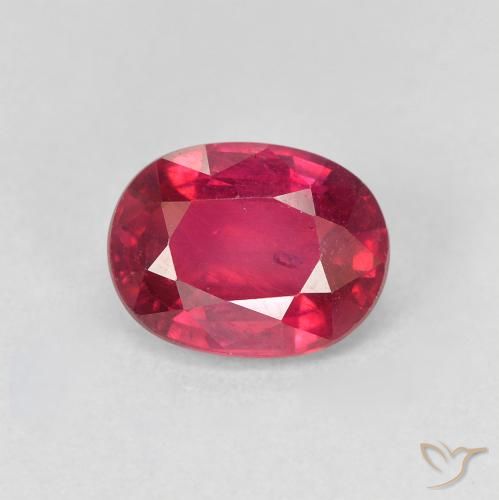 1.94ct Natural Medium Dark-Red Rubi, oval, VS-SI