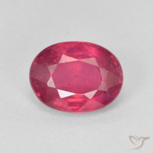 1.91ct Natural vermelho médio Rubi, oval, VS