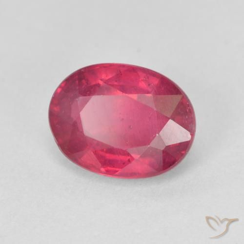 Rubi vermelho médio Natural 1.91ct, oval, VS