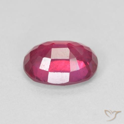 Rubi vermelho médio Natural 1.74ct, oval, VS