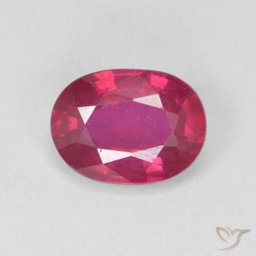 1.54ct Natural Luz vermelha Rubi, oval, VS