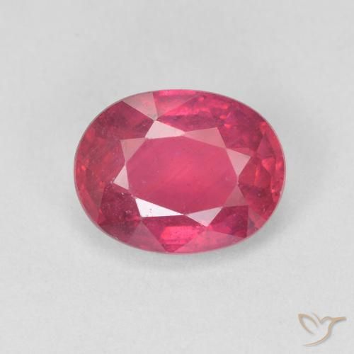 1.68ct Natural Vermelho rosado Rubi, oval, VS