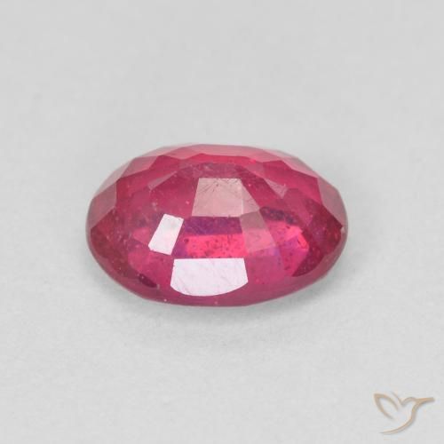Rubi Vermelho rosado Natural 1.68ct, oval, VS