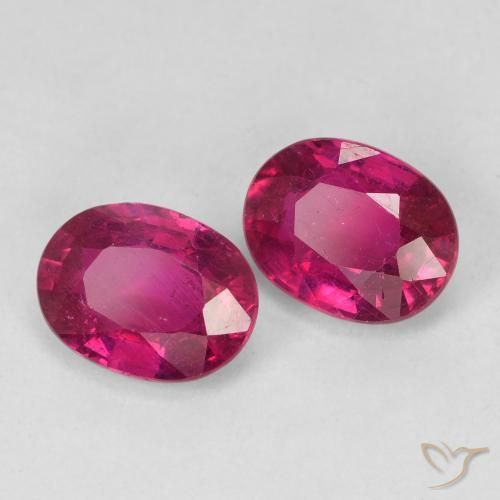 Pedras preciosas de Rubi Luz vermelha natural de 3.48 ct, oval, VS