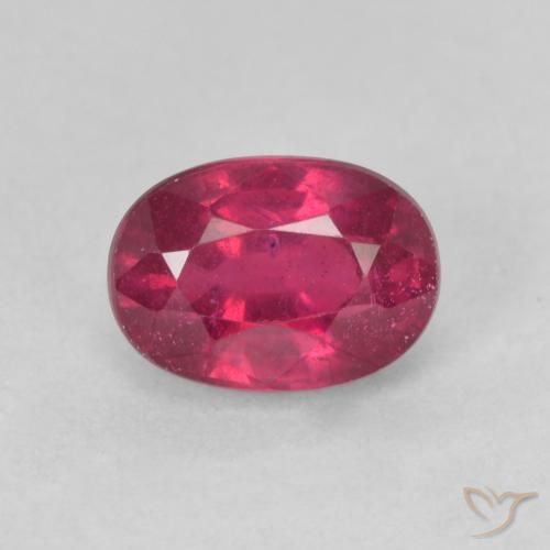 Rubi Medium Dark-Red Natural 1.42ct, oval, VS