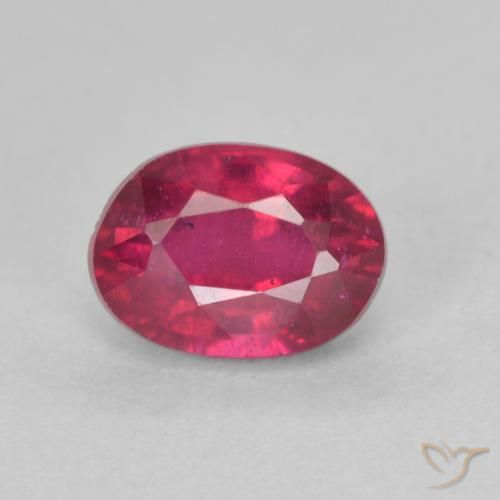 1.43ct Natural Luz vermelha Rubi, oval, VS