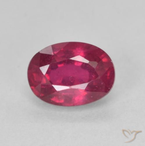 1.45ct Natural Medium Dark-Red Rubi, oval, VS