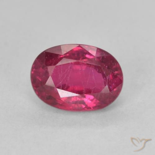 1.32ct Natural Luz vermelha Rubi, oval, VS-SI
