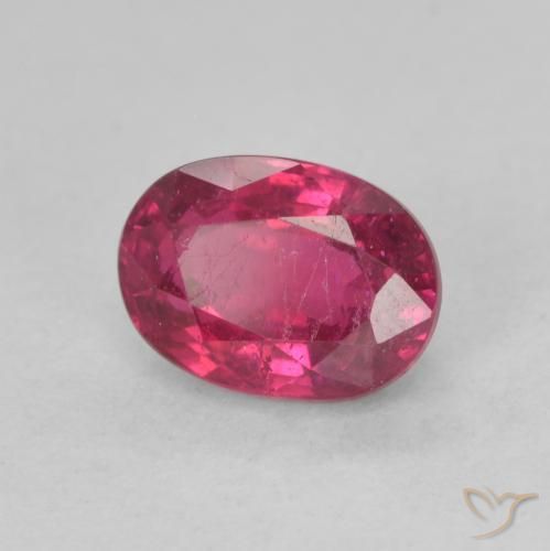 Rubi Luz vermelha Natural 1.32ct, oval, VS-SI