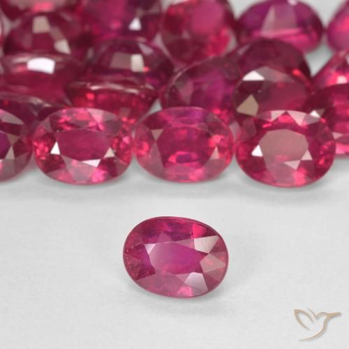 Rubi Rosa Avermelhado Profundo Natural 2.03ct, oval, VS