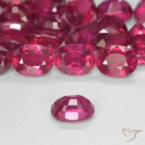 Rubi Rosa Avermelhado Profundo Natural 2.03ct, oval, VS