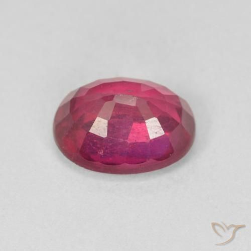 Rubi Luz vermelha Natural 1.96ct, oval, VS