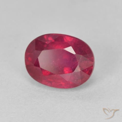 Rubi vermelho médio Natural 2.34ct, oval, VS