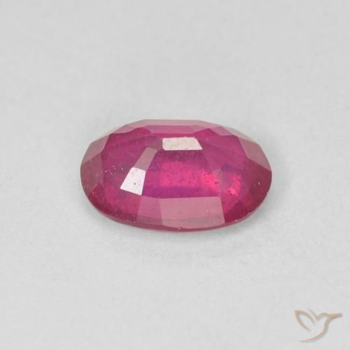 Rubi Luz vermelha Natural 1.36ct, oval, VS
