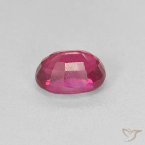 Rubi Vermelho rosado Natural 1.32ct, oval, VS