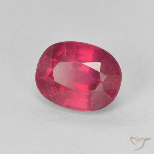 Rubi Rosa Avermelhado Profundo Natural 2.14ct, oval, VS