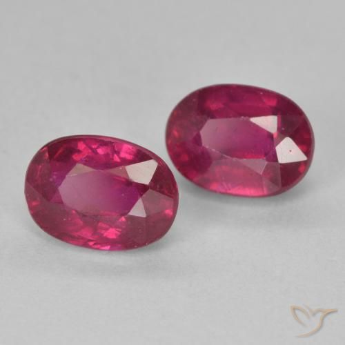 Pedras preciosas de Rubi Luz vermelha natural de 3.10 ct, oval, VS-SI