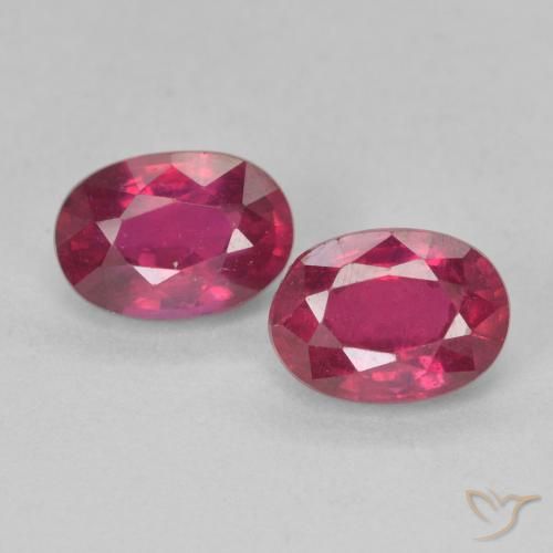 2.42ctw Natural Luz vermelha Rubi, oval, VS