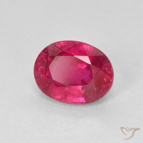 Rubi Luz vermelha Natural 1.71ct, oval, VS
