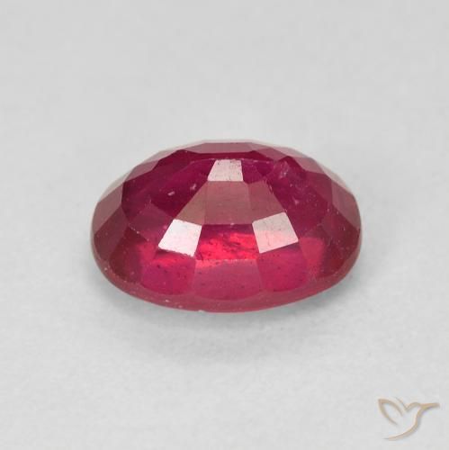 Rubi Vermelho rosado Natural 2.09ct, oval, VS-SI
